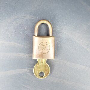 Authentic Louis Vuitton Brass Lock and Key #226